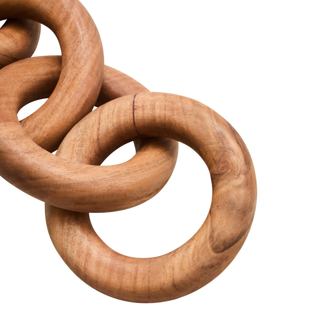Natural Wooden 5 Link Floor Decor Chain | Cato