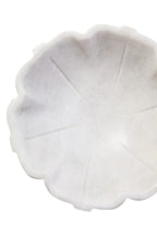 Zoro Small White Marble Lotus Bowl