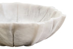 Medium White Marble Lotus Bowl | Zoro
