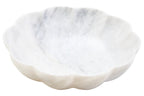 Large White Marble Scalloped Bowl | Zoro