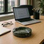 Black And White Marble Ashtray | Zoro