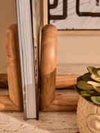 Natural Wood Set of 2 Bookends | Arlo