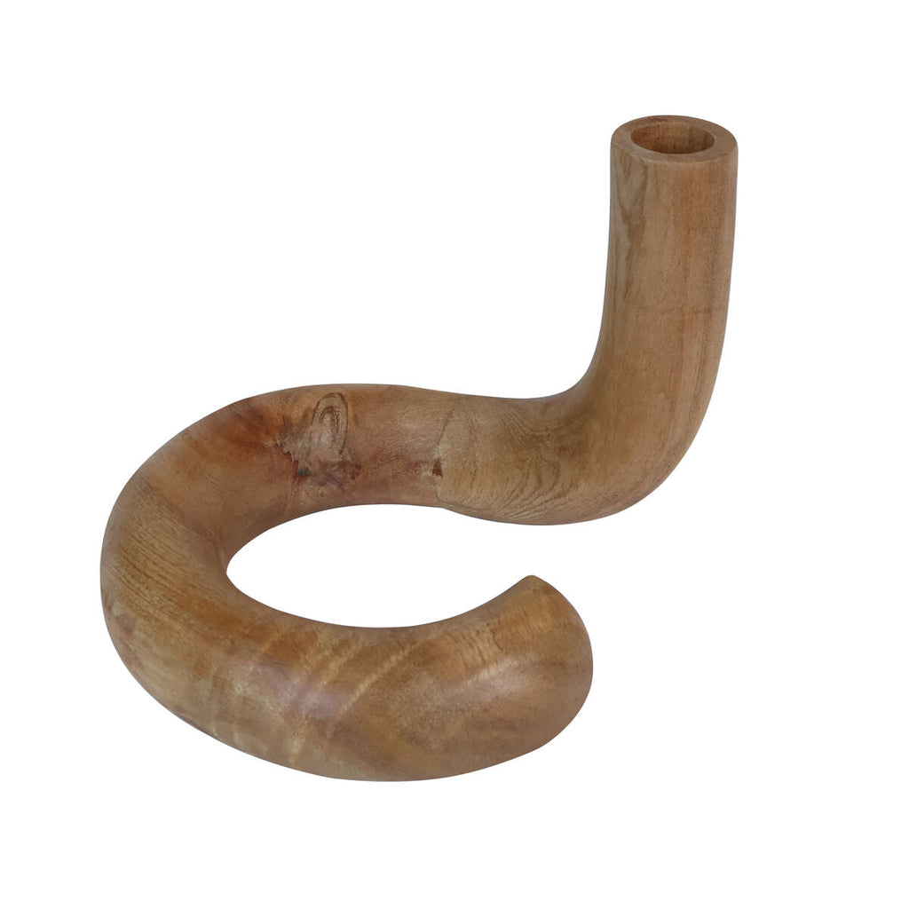 Natural Wood Candle Holder | Arlo