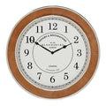 Churchill 58cm Dia Tan Genuine Leather Large Wall Clock