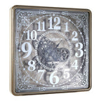 Antique Gold Square Wall Clock | Carlin
