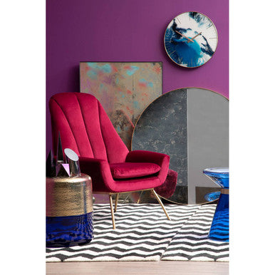 Celina 45cm Dia Blue Abstract Wall Clock