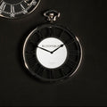 Nickel Finish Pocket Style Wall Clock | Mateo
