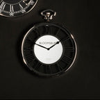 Nickel Finish Pocket Style Wall Clock | Mateo