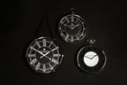 Nickel Finish Pocket Style Wall Clock | Mateo