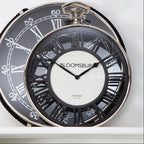 Nickel Finish Pocket Style Wall Clock | Mateo