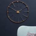 Gold Finish Round Wall Clock | Beauly