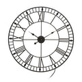 Genova 80cm Dia Large Black and White LED Wall Clock