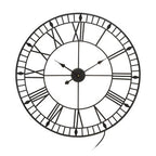 Genova 80cm Dia Large Black and White LED Wall Clock