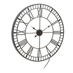 Genova 80cm Dia Large Black and White LED Wall Clock