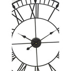 Genova 80cm Dia Large Black and White LED Wall Clock