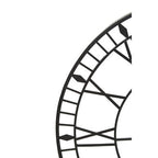 Genova 80cm Dia Large Black and White LED Wall Clock