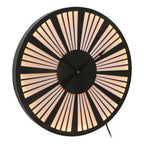 Genova 60cm Dia Small Black and White LED Wall Clock