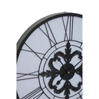 Genova 60cm Dia Black and White LED Wall Clock
