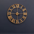 Genova Large Gold Metal Wall Clock