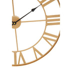 Genova Large Gold Metal Wall Clock