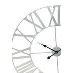 Genova 80cm Dia Silver Metal Wall Clock