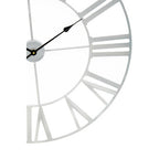 Genova 80cm Dia Silver Metal Wall Clock