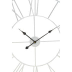 Genova 80cm Dia Silver Metal Roman Numeral Wall Clock