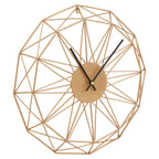 Genova 40cm Dia Small Gold Metal Wall Clock
