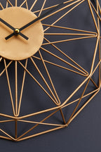 Genova 40cm Dia Small Gold Metal Wall Clock