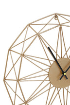 Genova 40cm Dia Small Gold Metal Wall Clock