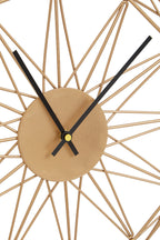 Genova 40cm Dia Small Gold Metal Wall Clock