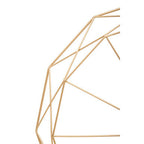 Genova 60cm Dia Geometric Gold Metal Wall Clock