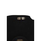 Black and Gold Agate Effect Wall Clock | Celina