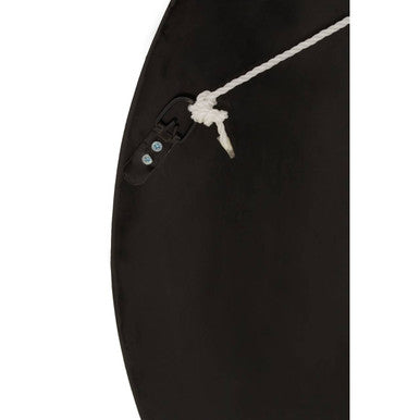 Palu 75cm Dia Black and Natural Shell Wall Clock
