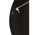 Palu 75cm Dia Black and Natural Shell Wall Clock