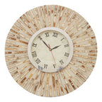Palu 50cm Dia Natural Shell Wall Clock