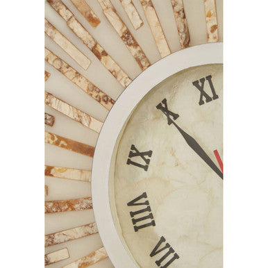 Palu 50cm Dia Natural Shell Wall Clock