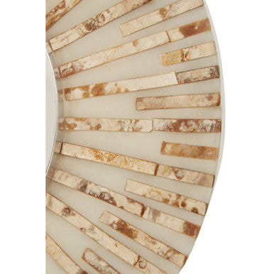 Palu 50cm Dia Natural Shell Wall Clock