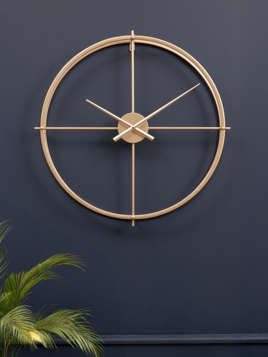 Kent 60cm Dia Large Gold Finish Wall Clock
