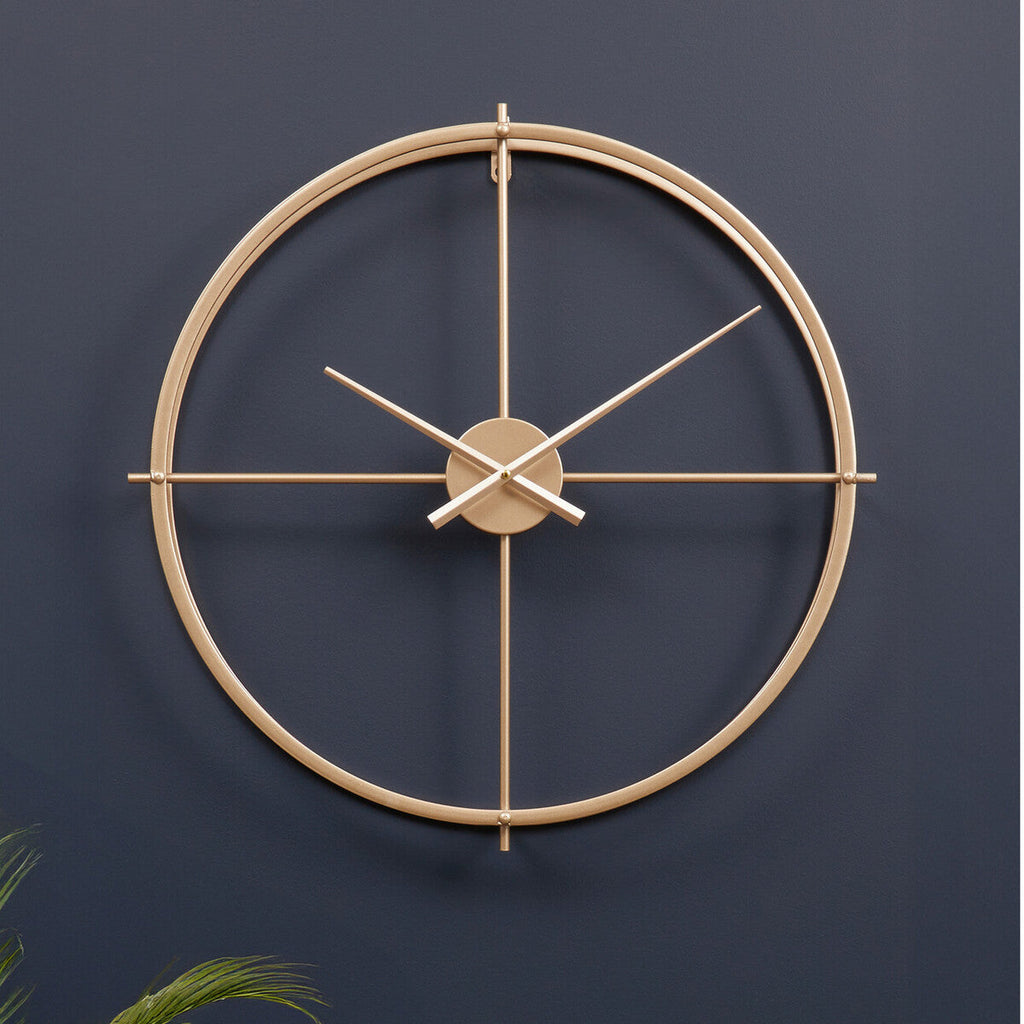 Kent 60cm Dia Large Gold Finish Wall Clock