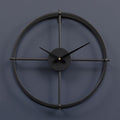 Kent 40cm Dia Small Black Finish Wall Clock