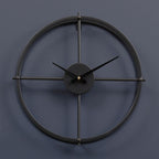 Kent 40cm Dia Small Black Finish Wall Clock