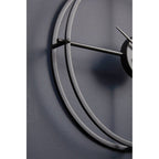 Kent 40cm Dia Small Black Finish Wall Clock
