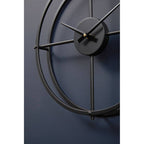 Kent 40cm Dia Small Black Finish Wall Clock
