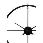 Kent 60cm Dia Large Black Finish Wall Clock