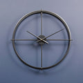 Kent 60cm Dia Large Black Finish Wall Clock