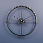Kent 60cm Dia Large Black Finish Wall Clock