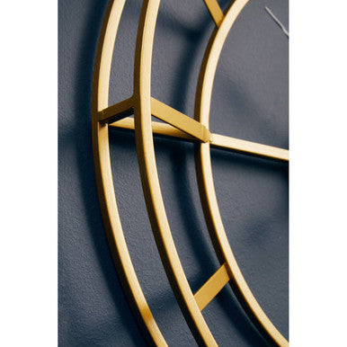 Kent 40cm Dia Small Gold Finish Metal Wall Clock