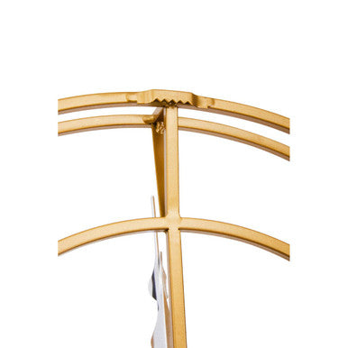 Kent 40cm Dia Small Gold Finish Metal Wall Clock