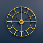 Kent 60cm Dia Large Gold Finish Metal Wall Clock